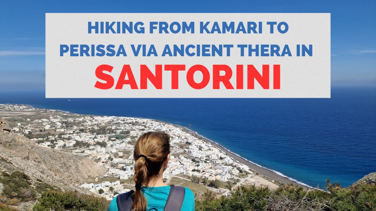 hiking from kamari to perissa via ancient thera in santorini