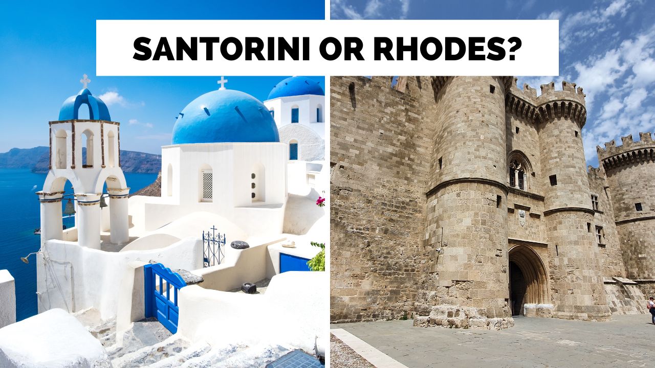 Is Santorini or Rhodes the better island to visit in Greece?