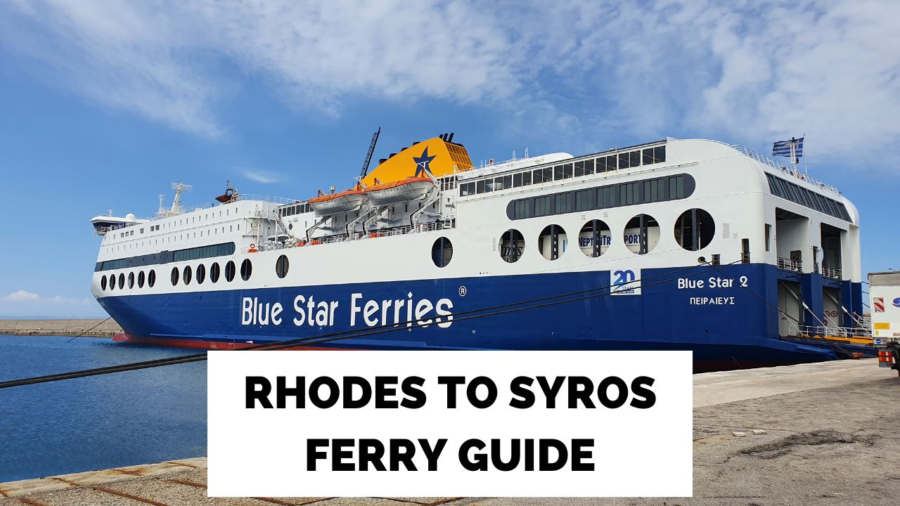 Rhodes to Syros ferry services