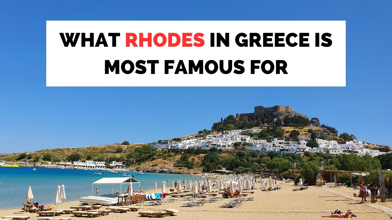 Rhodes is Greece is famous for its combination of great beaches and historic monuments among other things