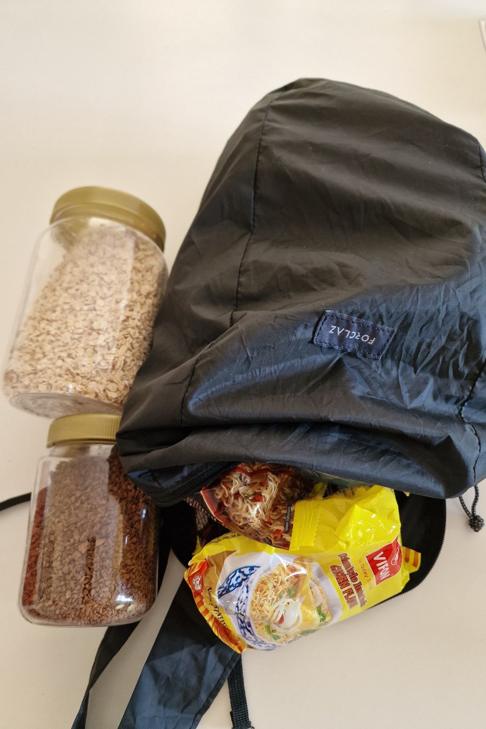 The typical bikepacking food I take on a multi-day cycle trip