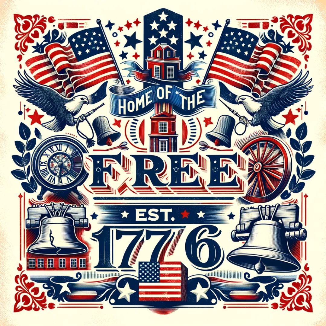Home of the free, est. 1776.
