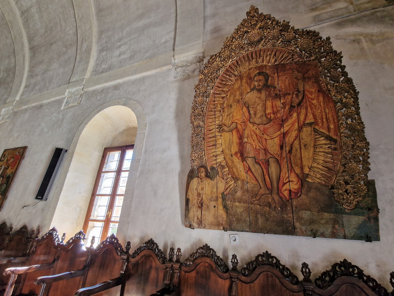 icon inside arkadi monastery church
