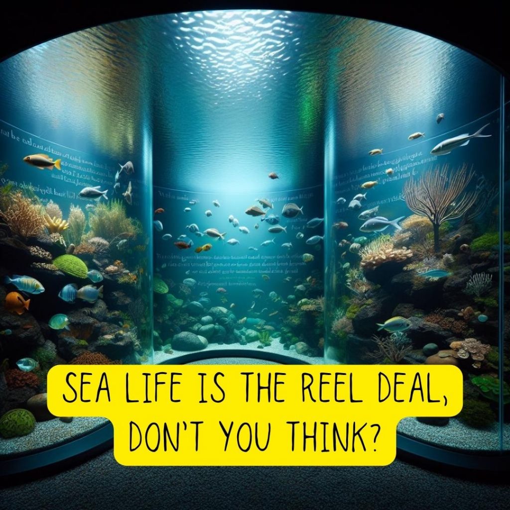 Sea life is the reel deal, don't you think?