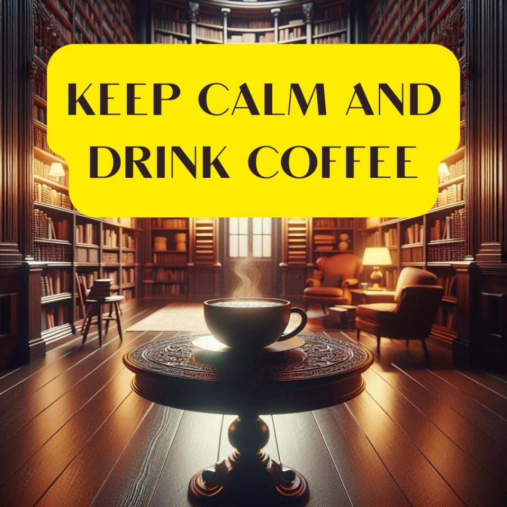 Keep calm and drink coffee