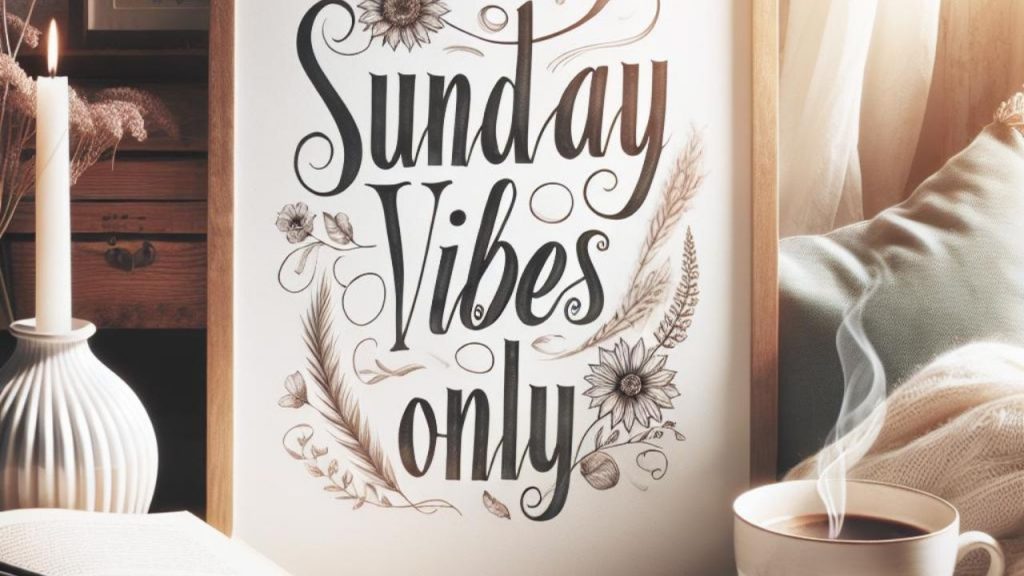 Sunday Vibes Only