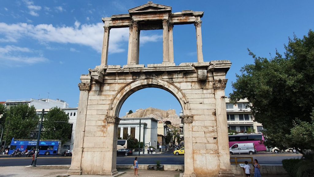 the arch of hadrian athens greece