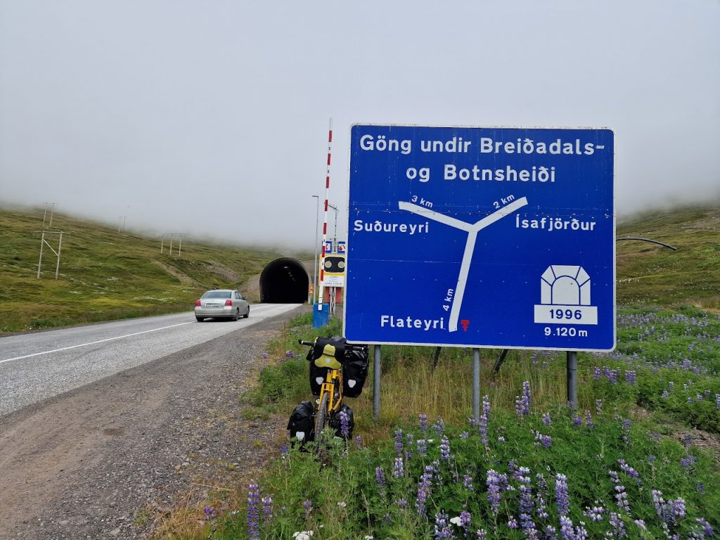 Vestfirdir Tunnel in Iceland