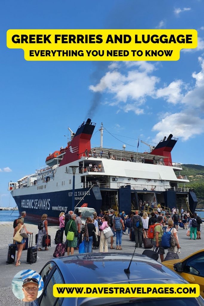what to do with your suitcases on a greek ferry