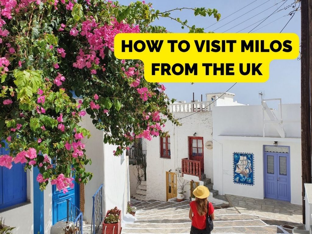 how to visit milos from the uk