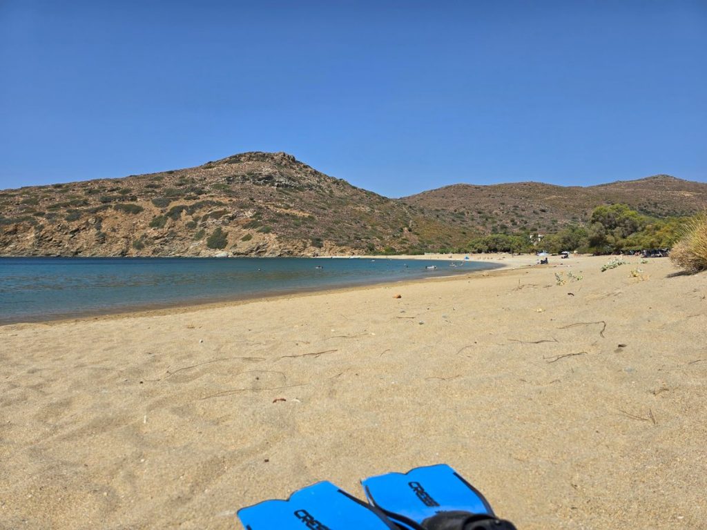 fellos beach in andros greece