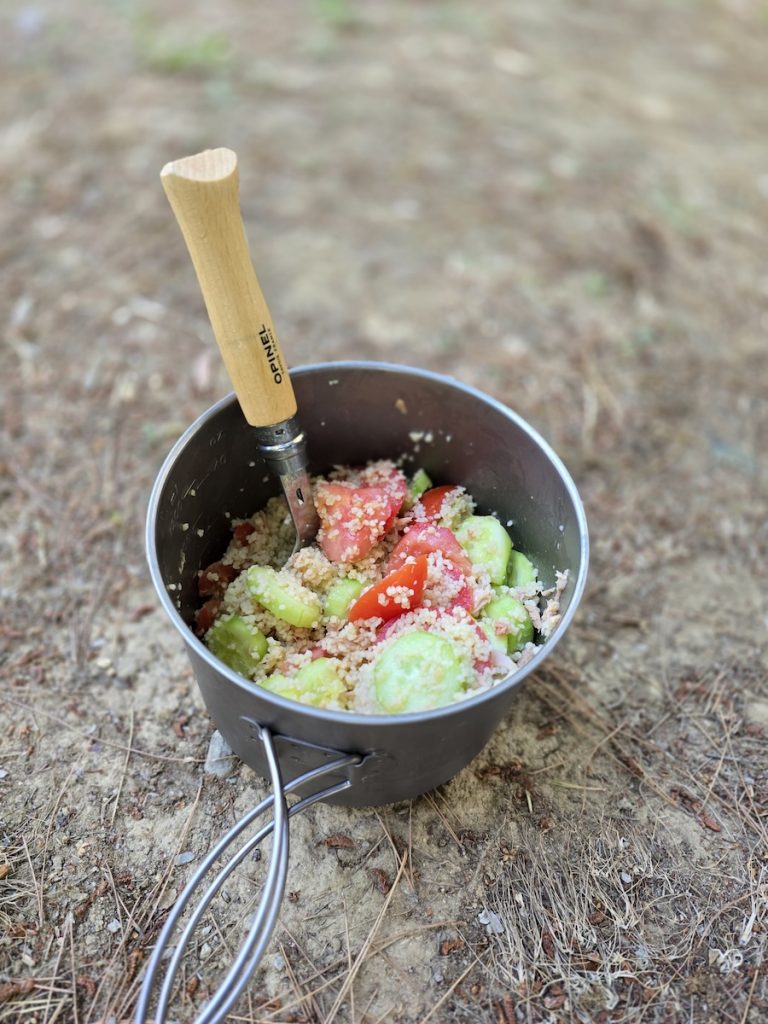 Cous Cous is one of my go-to bikepacking meals when on a bicycle tour